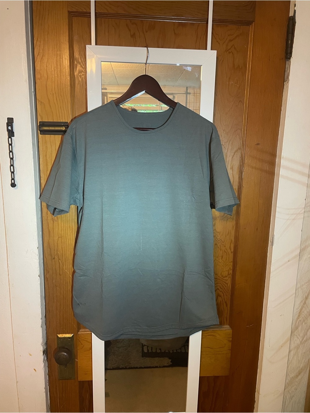 BYLT Basics Men's Short-Sleeve Crew Tee in Slate Blue-Green